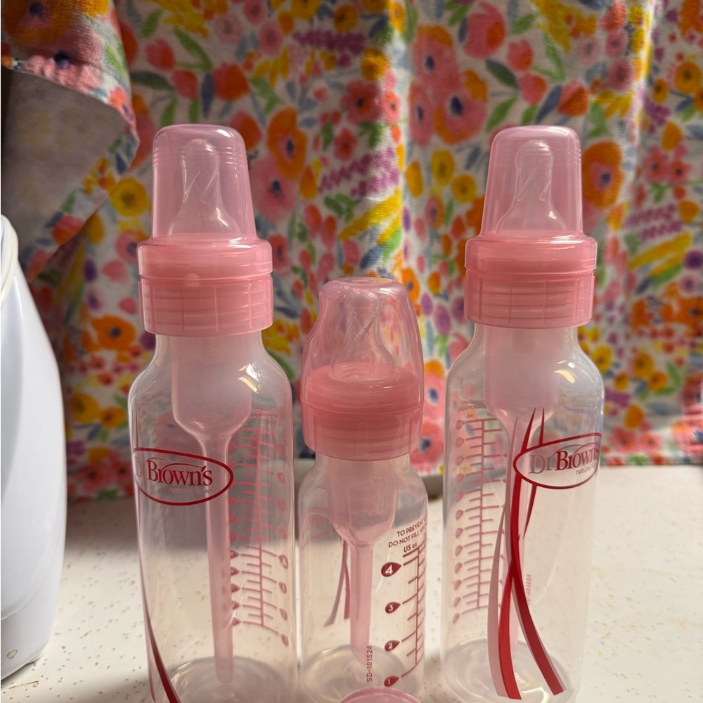 Dr. Brown's Pink Baby Bottles Set